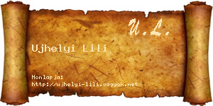 Ujhelyi Lili névjegykártya